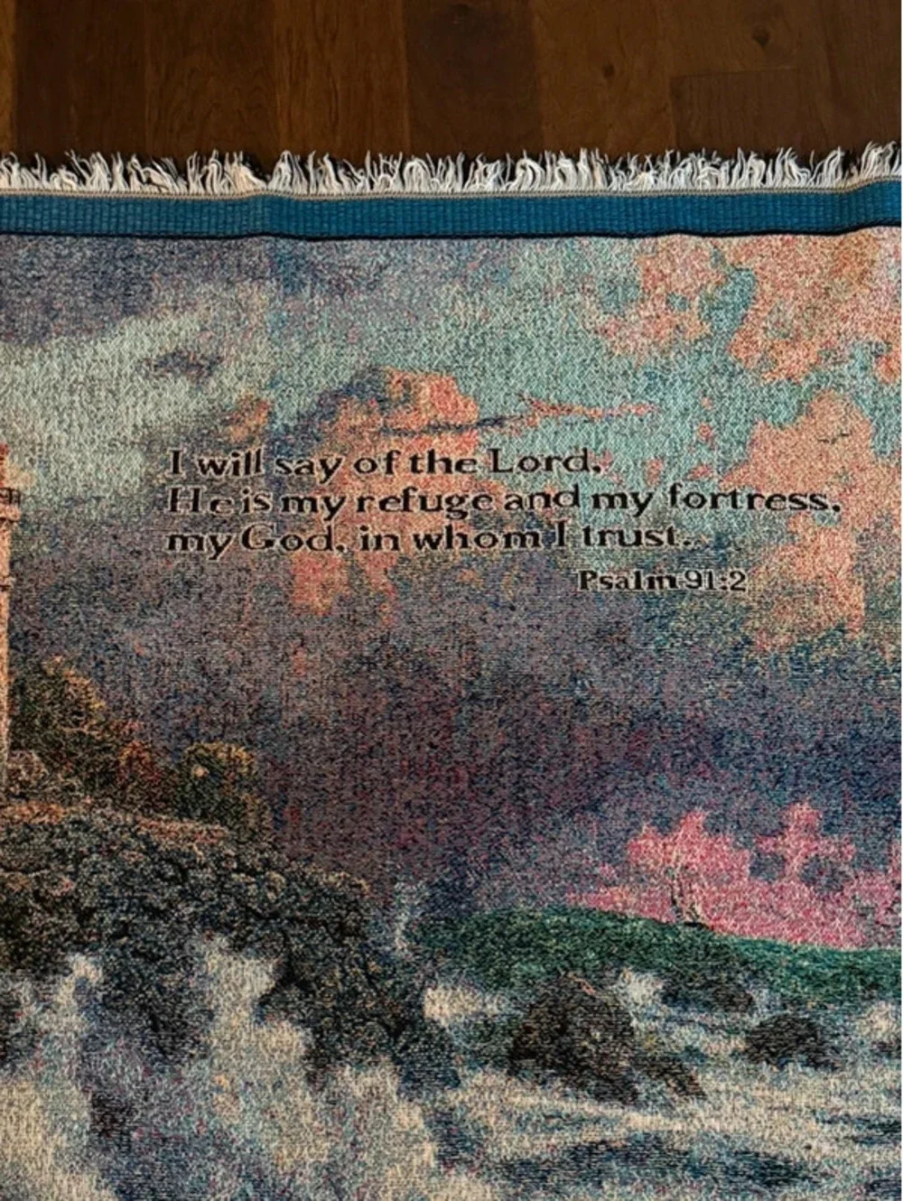 Thomas Kinkade Woven Tapestry Blanket
